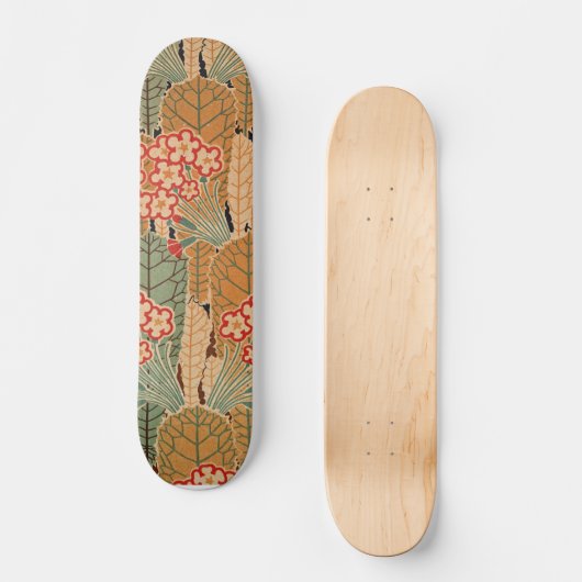 Art Nouveau Muster #1 Skateboard (Vorderseite)