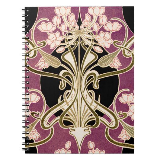 Art Nouveau Muster #2 Notizblock (Vorderseite)
