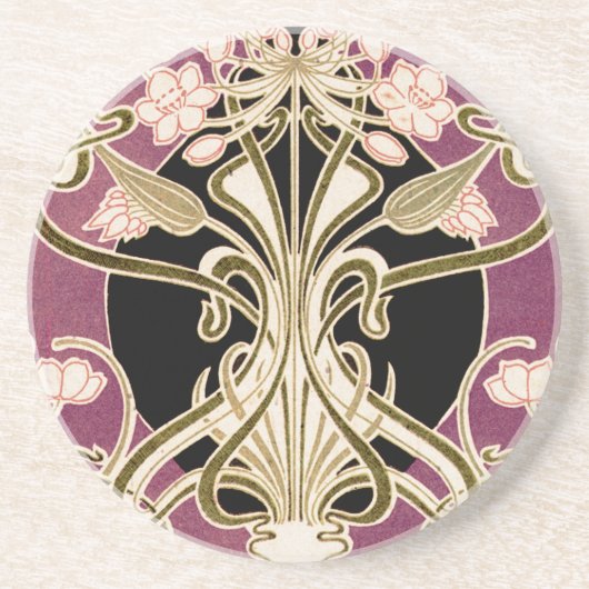 Art Nouveau Muster #2 Untersetzer (Vorne)