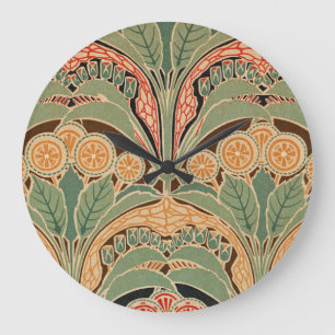 Art Nouveau-Muster #3 bei Emporio Moffa Große Wanduhr