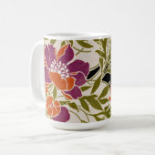 Art Nouveau Muster 3 Kaffeetasse (Vorderseite Links)
