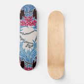 Art Nouveau Muster #6 Skateboard (Vorderseite)