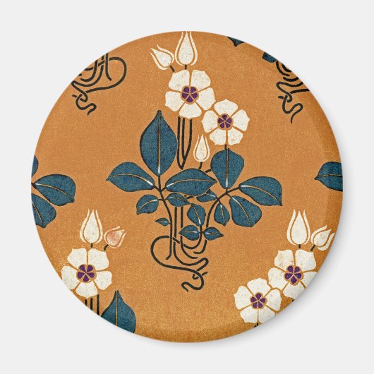 Art Nouveau Muster #7 Magnet (Vorne)
