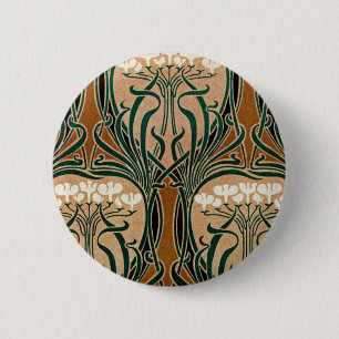 Art Nouveau Muster #9 Button