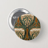 Art Nouveau Muster #9 Button (Vorne & Hinten)
