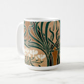 Art Nouveau Muster #9 Kaffeetasse (Vorderseite Links)