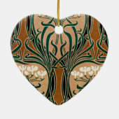 Art Nouveau Muster #9 Keramik Ornament (Hinten)
