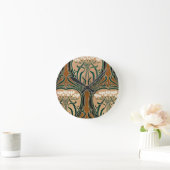 Art Nouveau Muster #9 Runde Wanduhr (Zuhause)