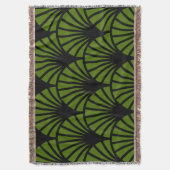Art Nouveau Muster Print Decke (Vorderseite Vertikal)
