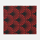 Art Nouveau Muster Print Fleecedecke (Vorderseite (Horizontal))