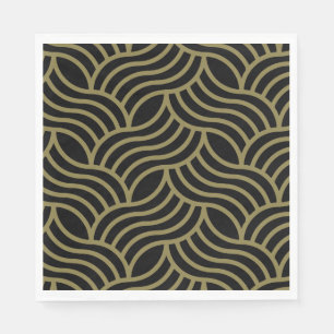 Art Nouveau Muster Print Serviette