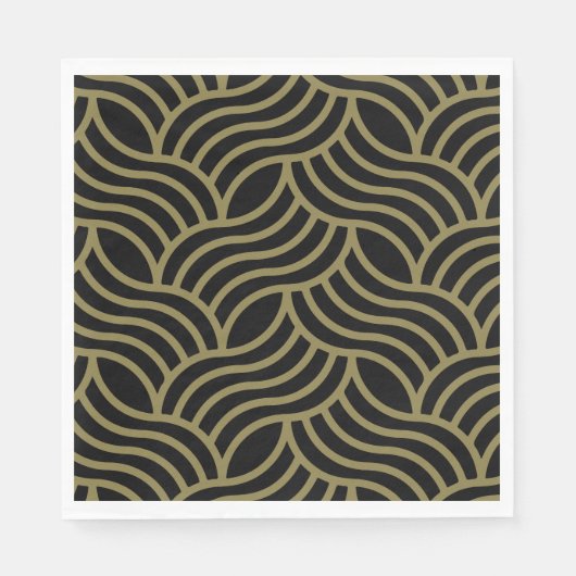 Art Nouveau Muster Print Serviette (Vorderseite)