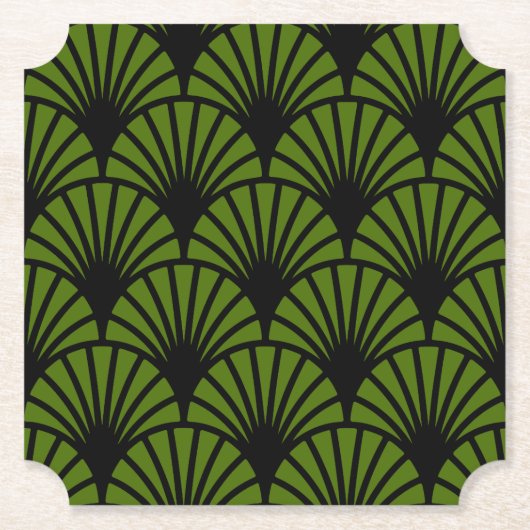 Art Nouveau Muster Print Untersetzer (Vorderseite)