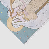 Art Nouveau Mutter Tochter Frau Moon Decoupage Seidenpapier (Ausschnitt)