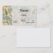 Art Nouveau Natur botanisches Herbstmuster Visitenkarte (Vorne/Hinten)