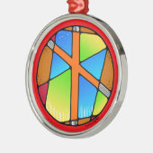 Art Nouveau Naudhiz Rune of Overcoming Ornament Aus Metall (Links)