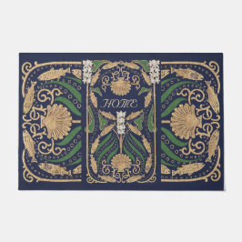 Art Nouveau Nautic Seashells Fußmatte