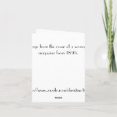 Art Nouveau Note Card Karte (Rückseite)