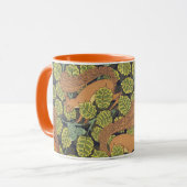 Art Nouveau Oak Eichhörnchen Tasse (Vorderseite Links)