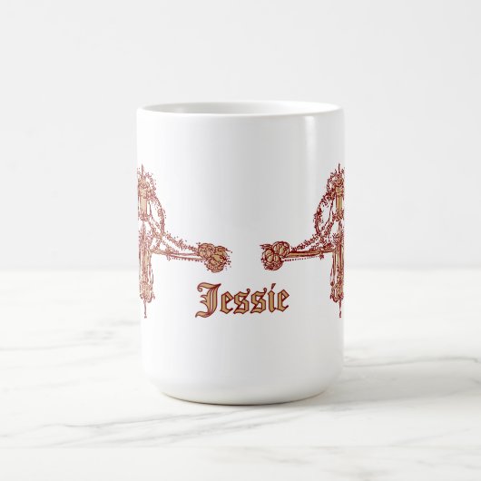 Art Nouveau Ornament by Jessie Marion King Kaffeetasse (Mittel)