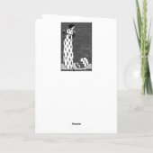 Art Nouveau Osterkarte Dankeskarte (Rückseite)