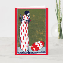 Art Nouveau Osterkarte
