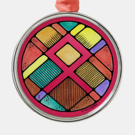 Art Nouveau Othala Rune of Herkunft Ornament Aus Metall