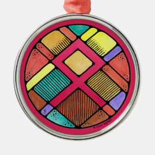 Art Nouveau Othala Rune of Herkunft Ornament Aus Metall