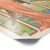 Art Nouveau Otter Furry Print Fotodruck (Ecke)