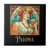 Art Nouveau Paloma Fliese (Vorderseite)
