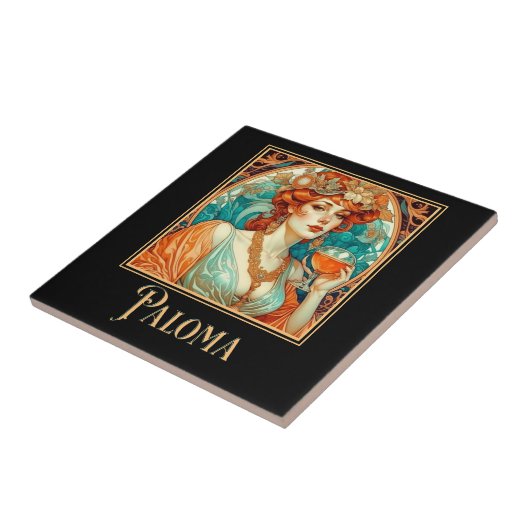 Art Nouveau Paloma Fliese (Seite)