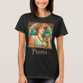 Art Nouveau Paloma T-Shirt (Vorderseite)
