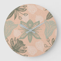 Art Nouveau Pastel Pink Blume Vector Muster