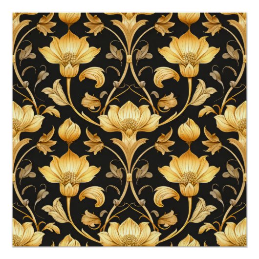 Art Nouveau Pattern Poster (Vorderseite)