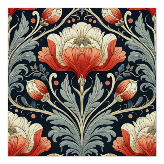 Art Nouveau Pattern Poster (Vorderseite)