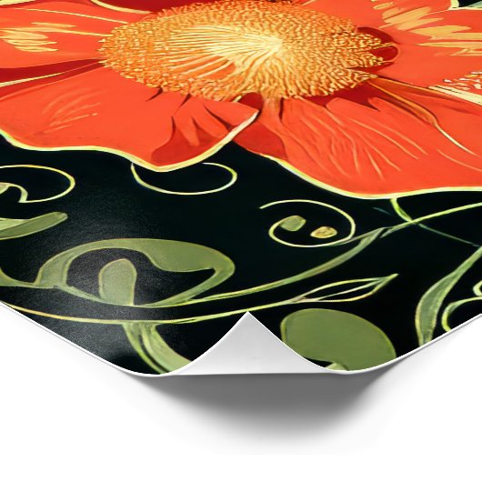 Art Nouveau Pattern Poster (Ecke)