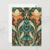 Art Nouveau Pattern Postkarte (Vorne/Hinten)