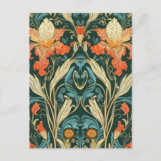 Art Nouveau Pattern Postkarte (Vorderseite)