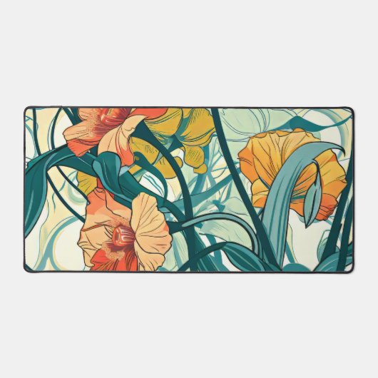 Art Nouveau Pattern Schreibtischunterlage (Vorderseite)