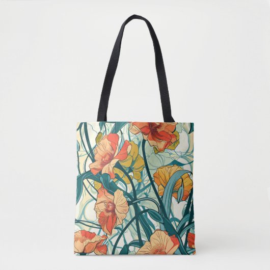 Art Nouveau Pattern Tasche (Vorderseite)