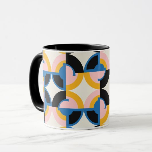 Art Nouveau Pattern Tasse (Vorderseite Links)