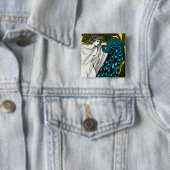 Art Nouveau Peacock Artwork - The Kiss Button (Beispiel)