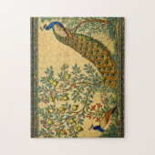 Art Nouveau Peacock Botanical Illustration  Puzzle (Vertikal)