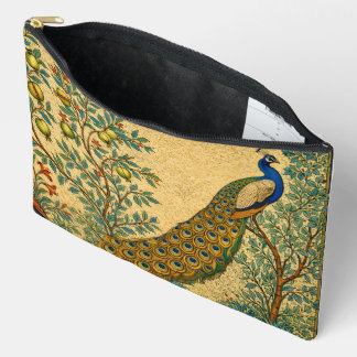 Art Nouveau Peacock Botanical Illustration  Zubehörtasche