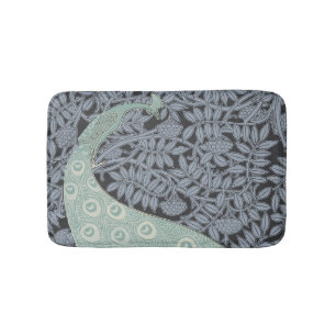 Art Nouveau Peacock Classic Vintag Bird Badematte