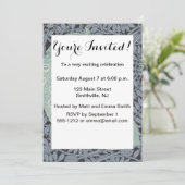 Art Nouveau Peacock Classic Vintag Bird Einladung (Stehend Vorderseite)