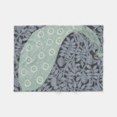 Art Nouveau Peacock Classic Vintag Bird Fleecedecke (Vorderseite (Horizontal))