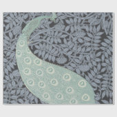 Art Nouveau Peacock Classic Vintag Bird Geschenkpapier (Flach)