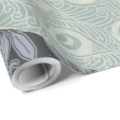 Art Nouveau Peacock Classic Vintag Bird Geschenkpapier (Rolleneckpunkt)