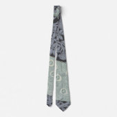 Art Nouveau Peacock Classic Vintag Bird Krawatte (Rückseite)